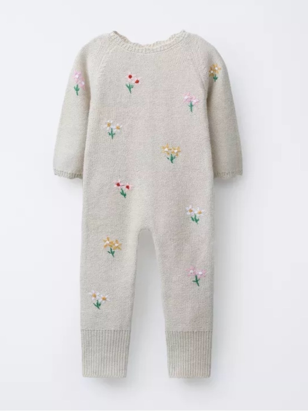 Zara Baby Knit Floral Romper | 1–3 Months | NWT/Never Worn